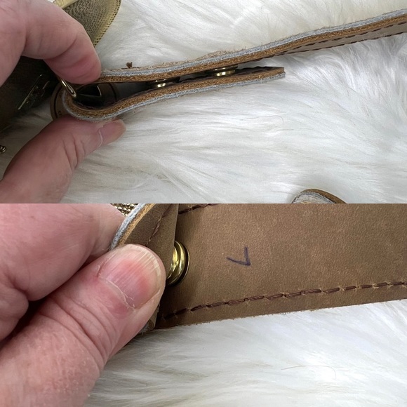 Erin Knight Designs Gold Buckle and Hide Belt - Picture 7 of 13